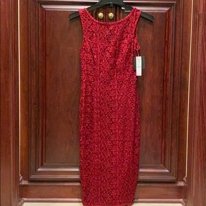 White House black market red lace dress